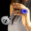 1 1/8" Blue LED Light Up Button Ring
